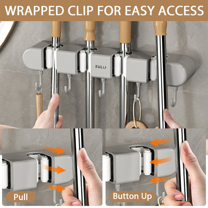 GripMate™ Mop and Broom Holder